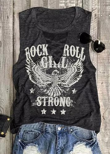 Apparel-Rock & Roll Girl Strong T-Shirt